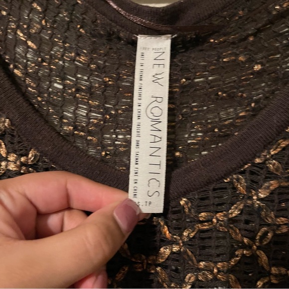 FREE PEOPLE New Romantics Joan of Arc Dress Bronze - Picture 3 of 4